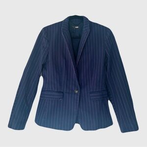 Rag & Bone Lexington Navy Blue Pinstriped Blazer M